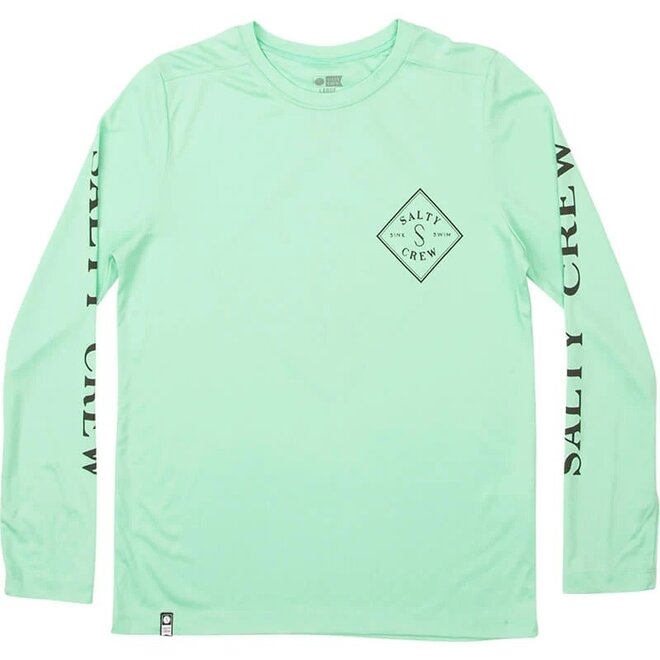 Salty Crew Boys Tippet L/S Sunshirt Sea Foam