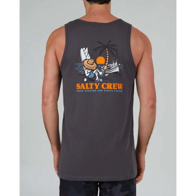 Salty Crew Heren Siesta Tank Charcoal