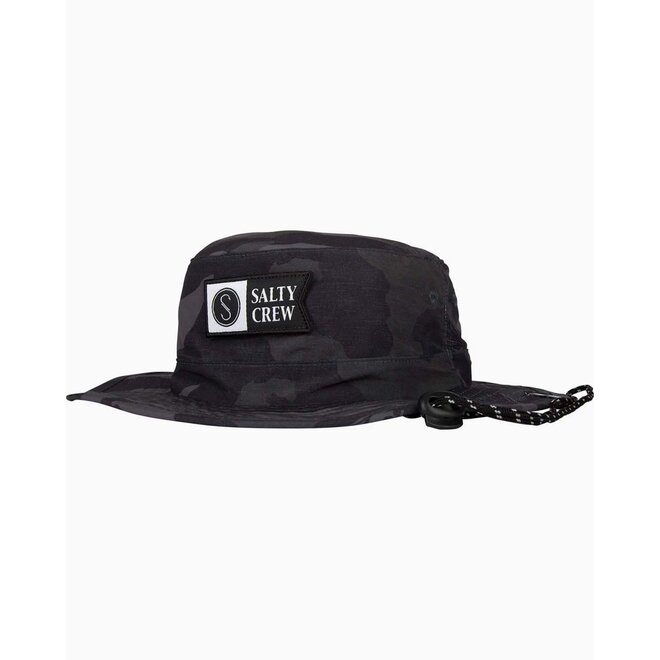 Salty Crew Alpha Tech Boonie Hat Black Camo