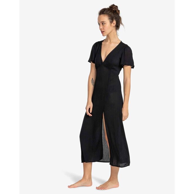 Billabong Womens Jet Set Dress Black Pebble