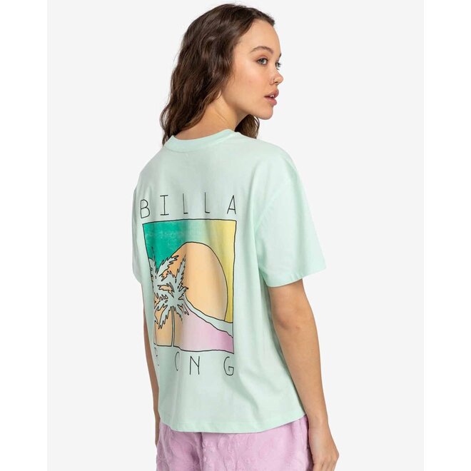 Billabong Dames Hello Sun Tee Sweet Mint