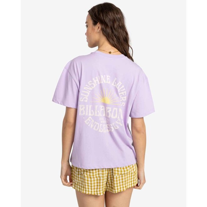 Billabong Dames Ride The Waves Tee Peaceful Lilac