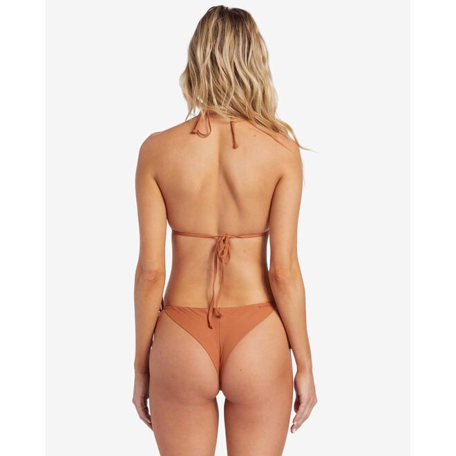Billabong Womens Sol Searcher Tie Side Tanga Bikini Bottom Golden Brown