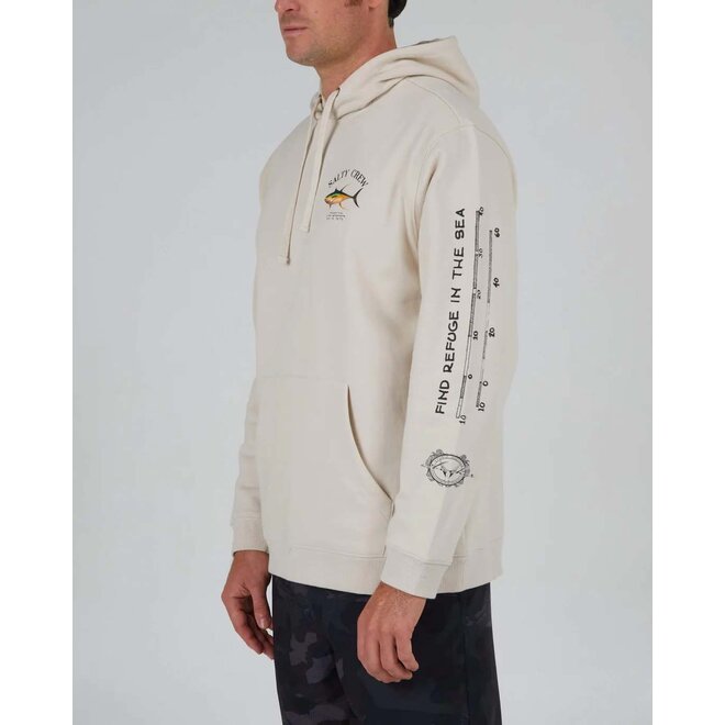 Salty Crew Mens Ahi Mount Fleece Bone