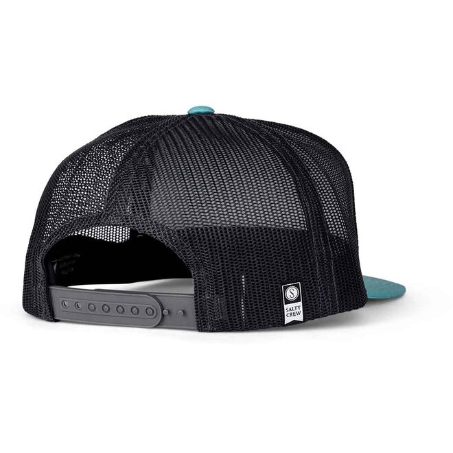 Salty Crew Alpha Twill Trucker Cap Dark Aqua