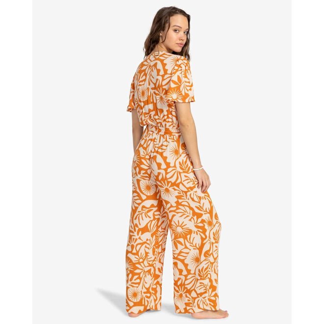 Billabong Womens I Feel Love Jumpsuit Dried Mango