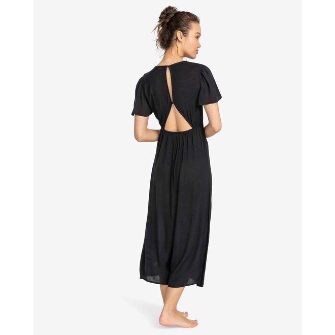 Billabong Dames Jet Set Dress Black Pebble