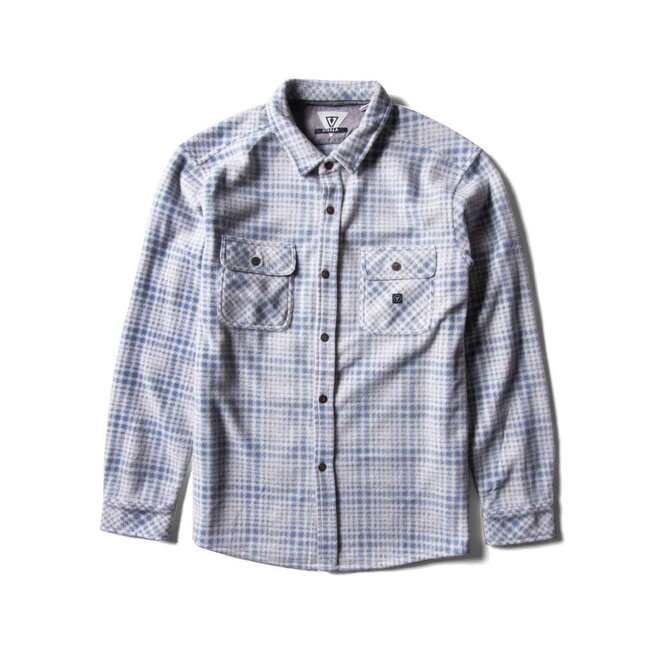 Vissla Mens Eco-Zy LS Polar Flannel Dusk