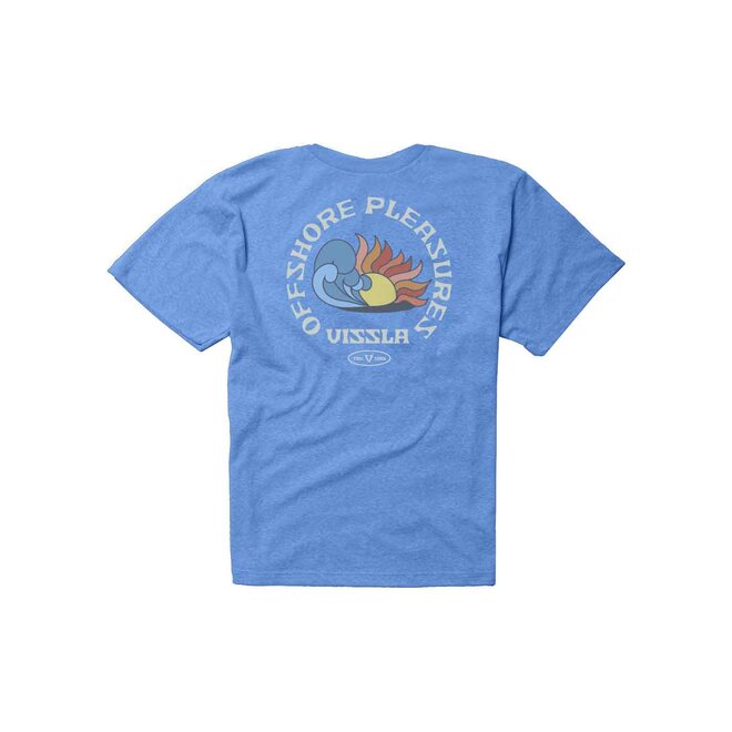 Vissla Boys Offshore Pleasure Tee Royal Heather