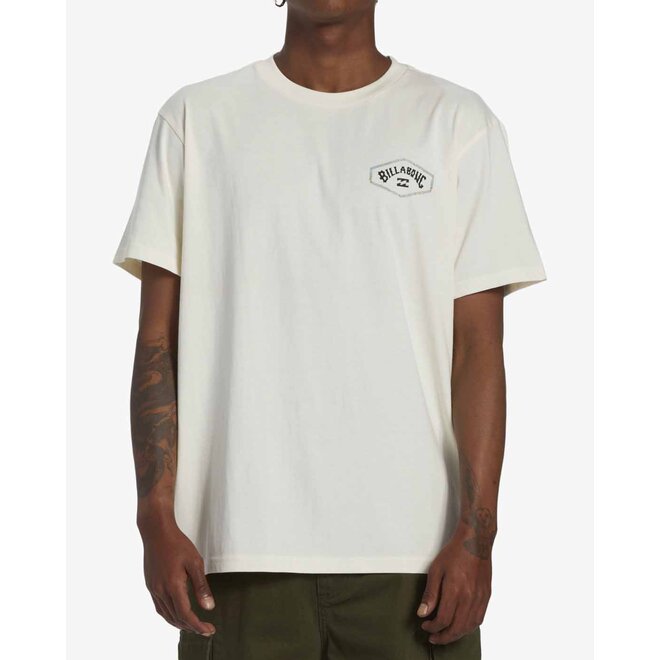 Billabong Mens Exit Arch Tee Off White