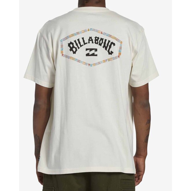 Billabong Heren Exit Arch Tee Off White