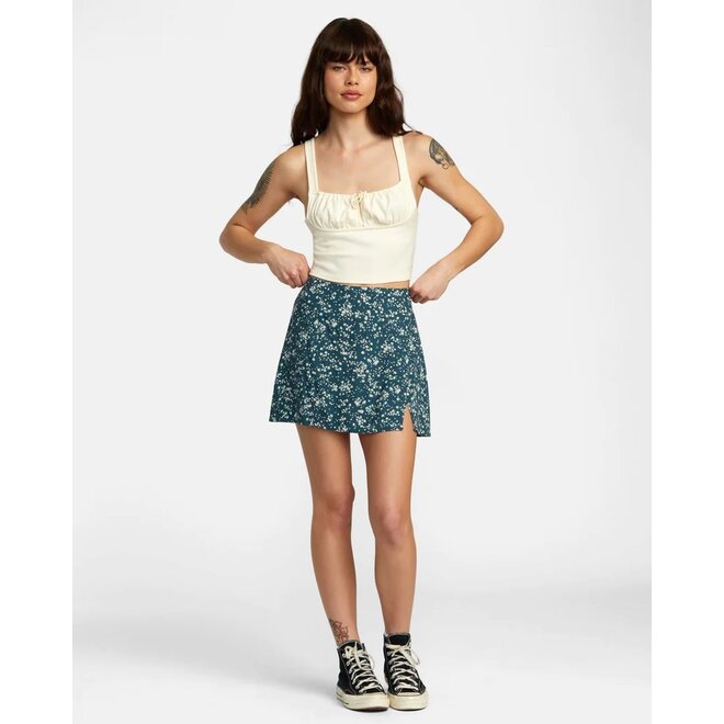 RVCA Dames Reform Skirt Mini Duck Blue