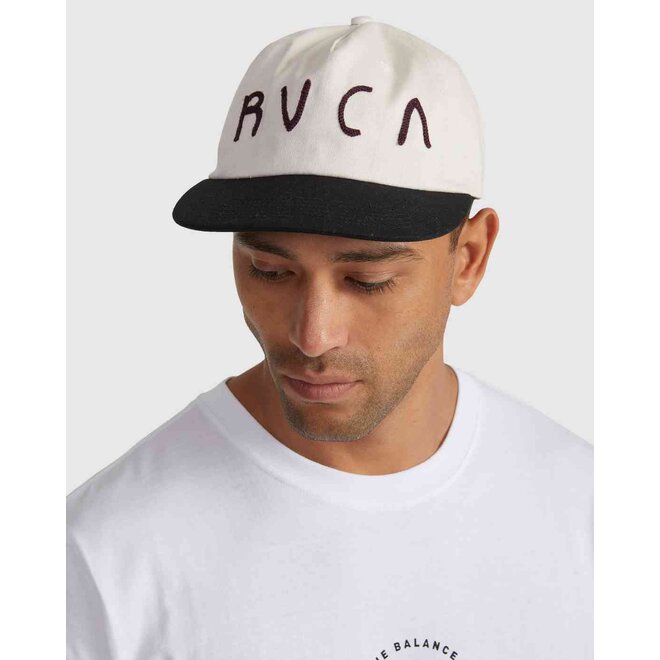 RVCA Home Made Snapback Cap Salt