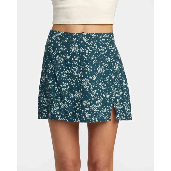 RVCA Dames Reform Skirt Mini Duck Blue