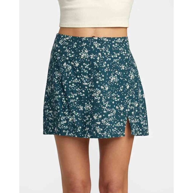 RVCA Womens Reform Skirt Mini Duck Blue