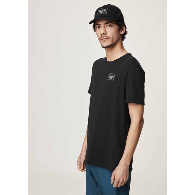 Picture Mens Maribo SS Surf Tee Black Hand