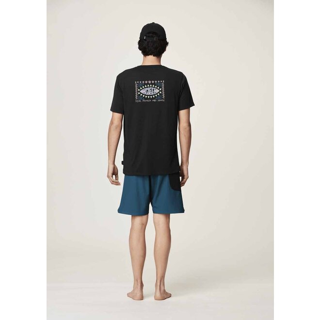 Picture Mens Maribo SS Surf Tee Black Hand