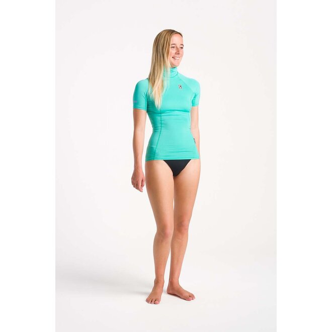 C-Skins NuWave Dames Short Sleeve Lycra Aqua Life