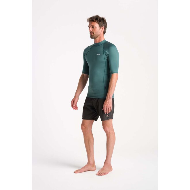 C-Skins Mens NuWave Short Sleeve Lycra Dark Sage