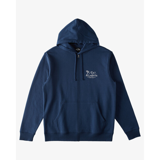 Billabong Heren Short Sands Zip Hoodie Dark Blue