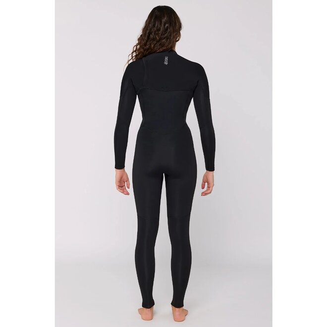 Sisstrevolution 7 Seas 4/3 Womens Wetsuit Solid Black