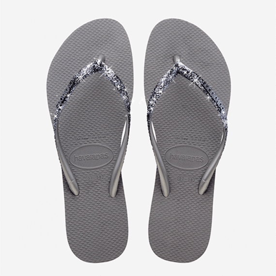 Havaianas Slim Glitter II Slippers Grey/Graphite
