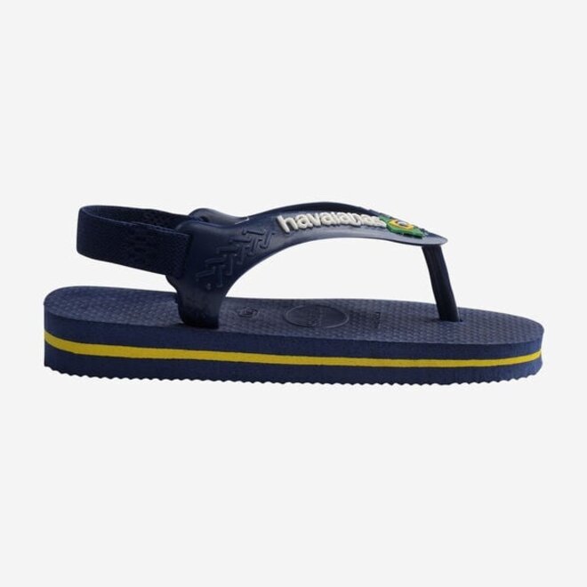 Havaianas Baby Brasil Logo II Slippers Navy Blue/Citrus