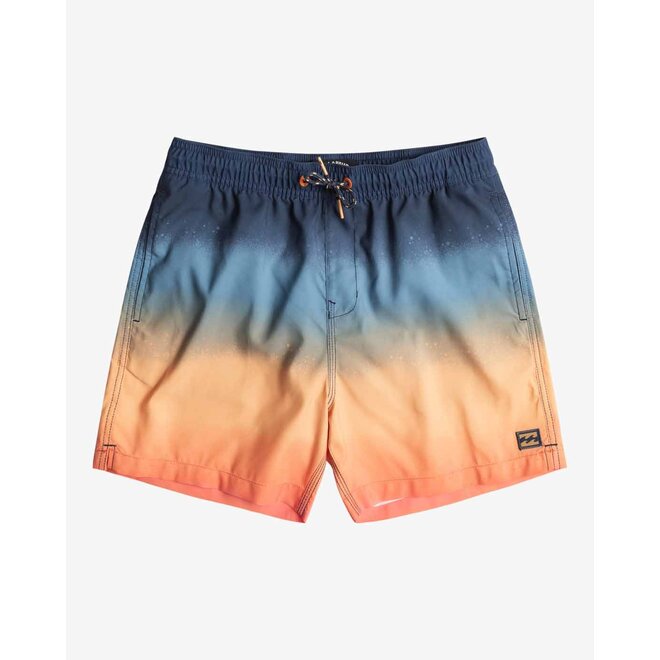 Billabong All Day Fade Layback Boys Boardshort Coral