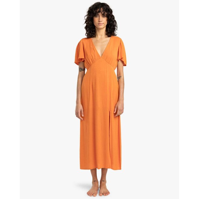 Billabong Womens Jet Set Dress Dried Mango