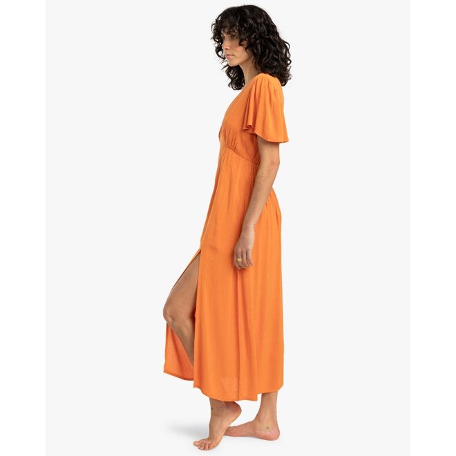 Billabong Womens Jet Set Dress Dried Mango