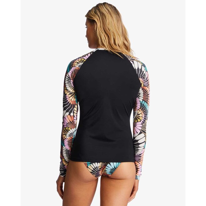 Billabong Dames Adventure Div LS Lycra Black Multi