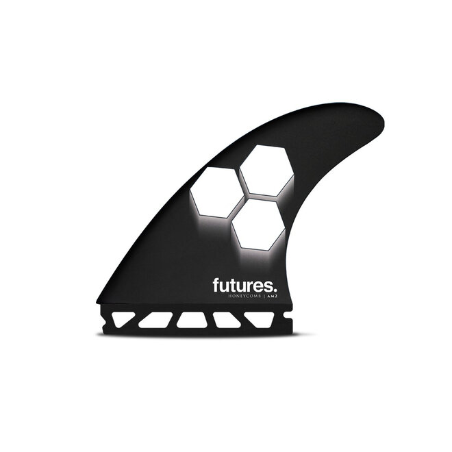Futures Fins Am2 Honeycomb Thruster Set Black White Large
