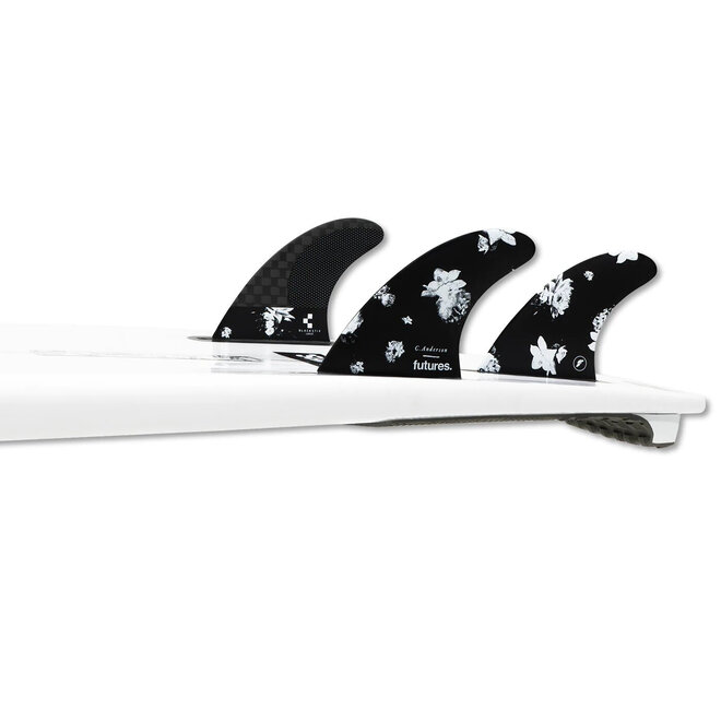 Futures Ando Blackstix 3.0 Thruster Fins Black Large (75+ kgs)