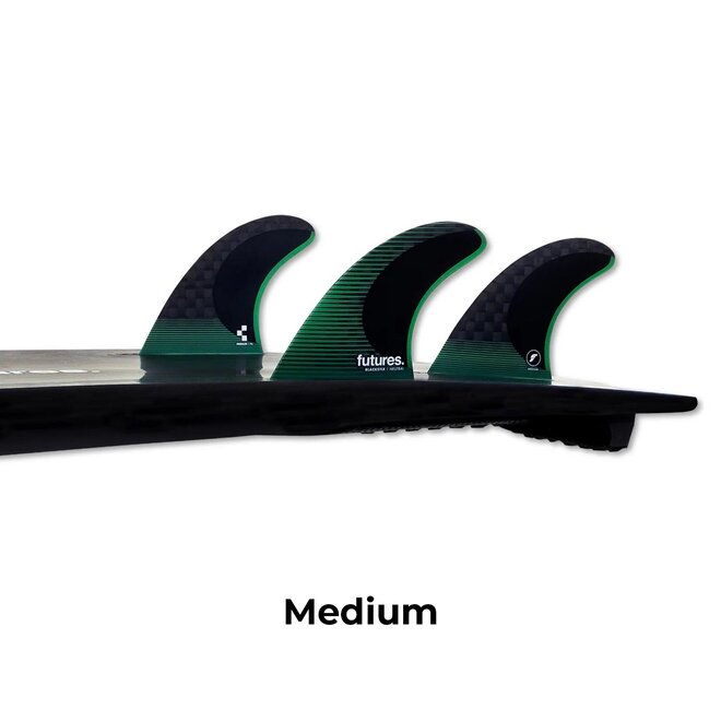 Futures Fins Blackstix Thruster Set Green