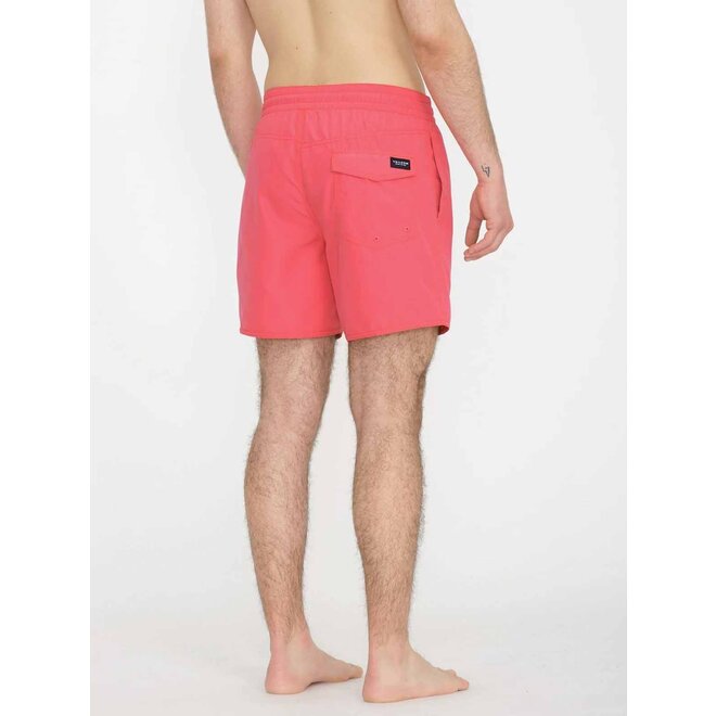 Volcom Heren Lido Solid Trunk 16" Shorts Washed Ruby