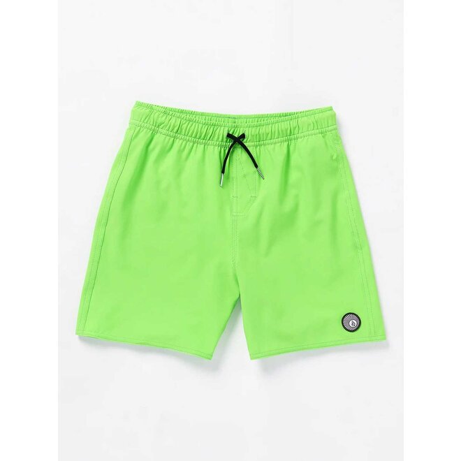 Volcom Kinder Lido Solid Trunks Electric Green