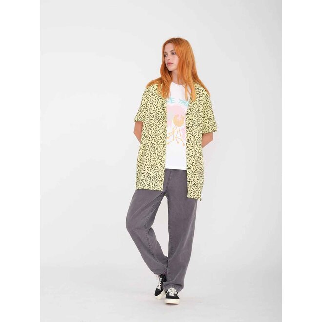 Volcom Dames Surfpunk Woven Shirt Aura Yellow