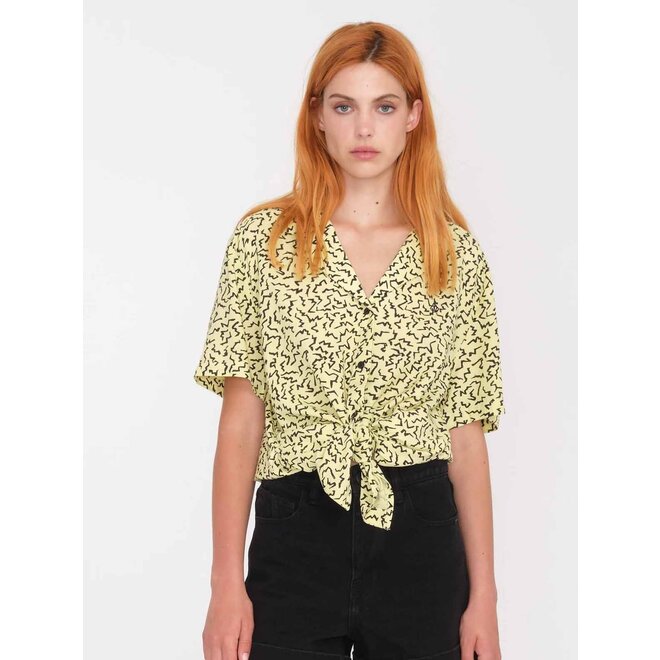 Volcom Dames Surfpunk Woven Shirt Aura Yellow