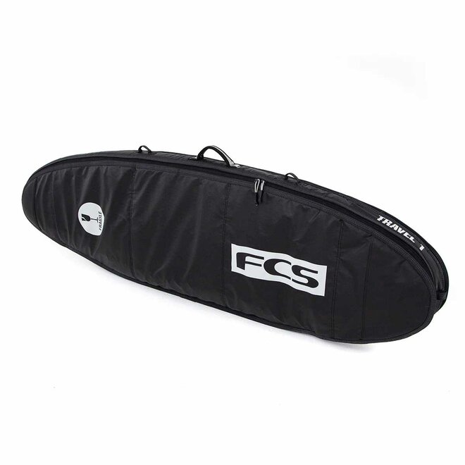 FCS 6'0 Travel 1 Funboard Boardbag Black/Grey