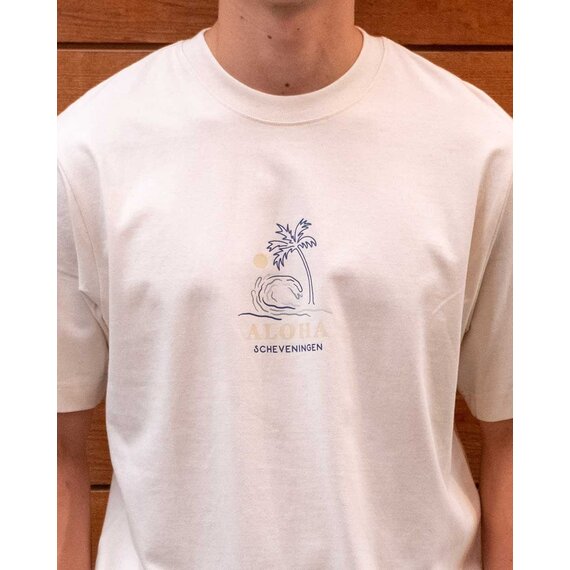 Aloha Palmtree T-Shirt Cream