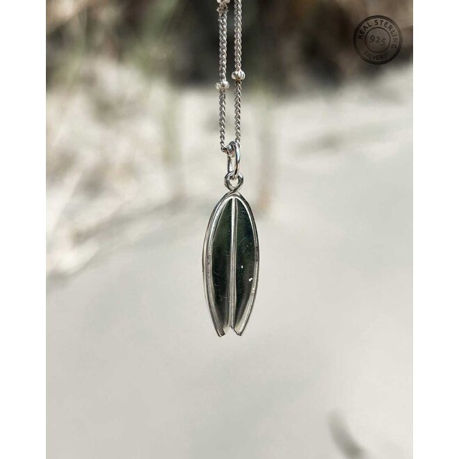 Laguna Treasures Shortboard Necklace 925 Sterling Silver