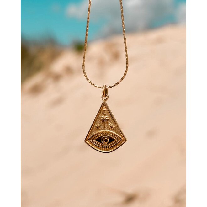 Laguna Treasures Ocean Eye Necklace Gold