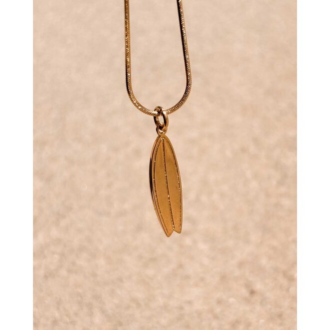 Laguna Treasures Shortboard Necklace Gold