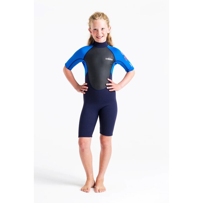 C-Skins Element 3/2 Unisex Kinder Shorty Wetsuit Slate Cyan