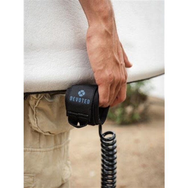 Devoted Bodyboard Coiled Wrist Leash Black-black