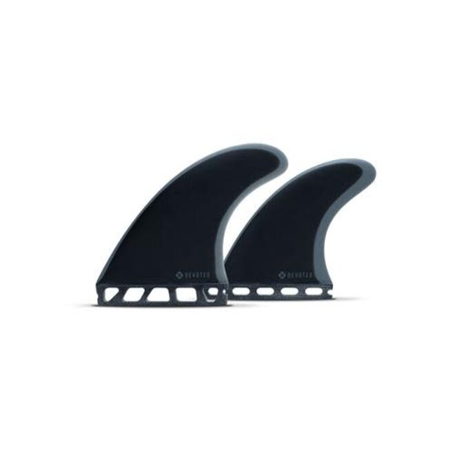 Devoted CSF Single Tab Quad Fibreglass Fin Set Black