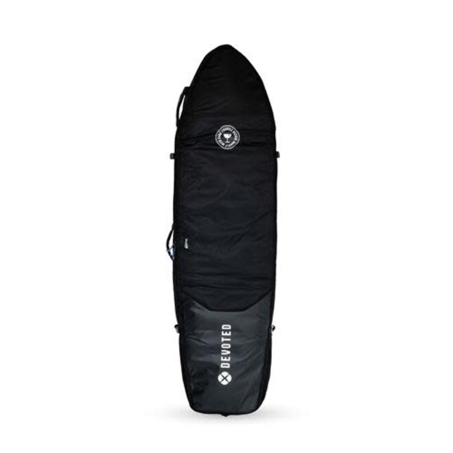 Devoted Travel Pro 10mm Quad Boardbag 7'6"(2-4 Boards) Black