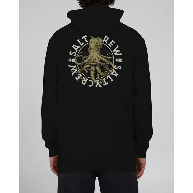 Salty Crew Heren Tentacles Hooded Fleece Black
