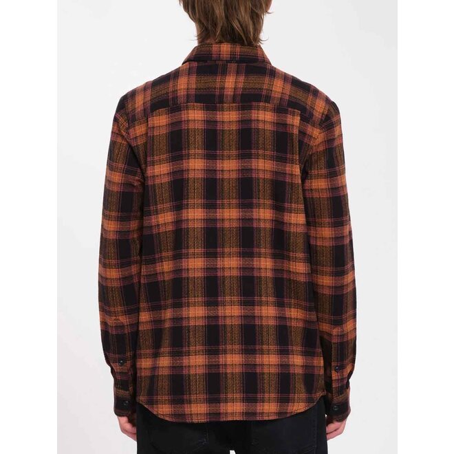 Volcom Men's Baystone Flannel LS Black