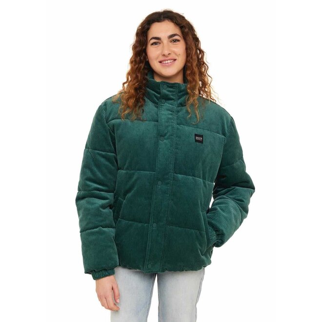 Sisstrevolution Women's Mara Corduroy Puff Jacket Vintage Green